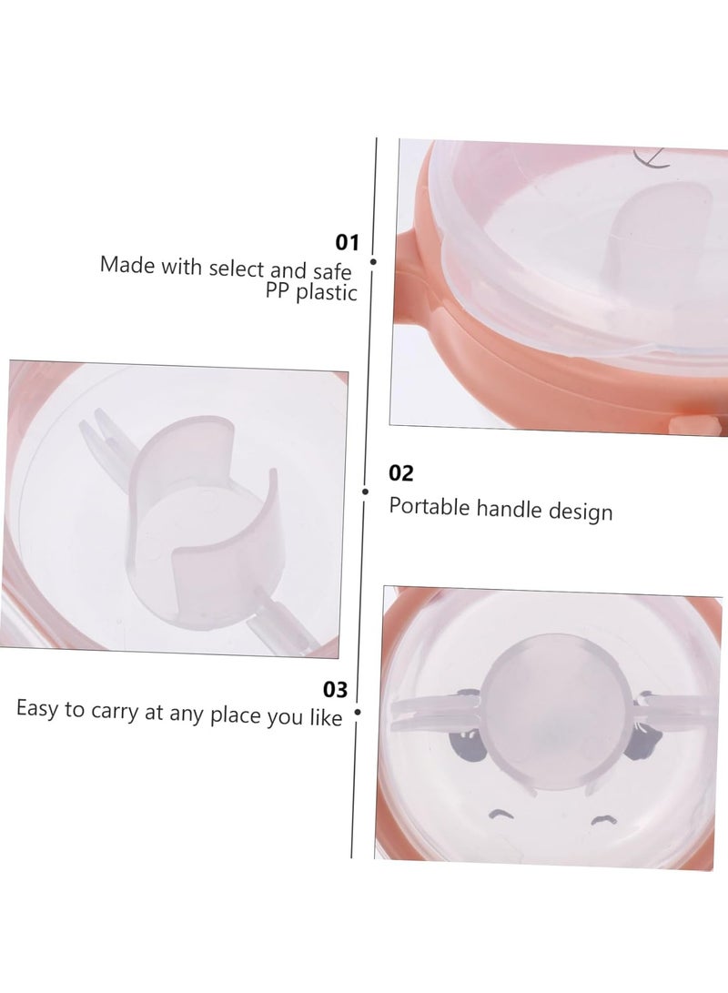 Loquat 2 Pack Pacifier Storage Cases, Stick Monkey Design, Pink, for Babies - Image 5