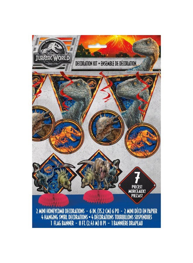amscan Party Decoration Kit | Jurassic World 2 | 7 Pcs - Image 2