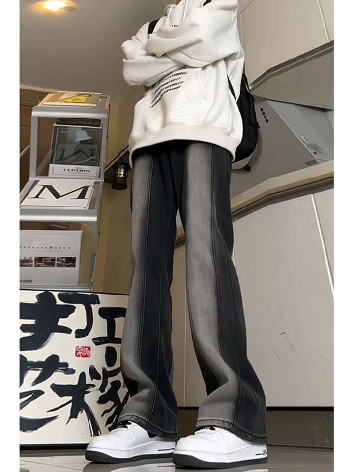 Unisex Classic Denim Jeans Loose Fit Daily Outdoor Wear - Image 1