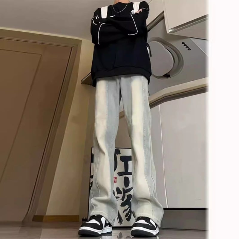 Unisex Classic Denim Jeans Loose Fit Daily Outdoor Wear - Image 2