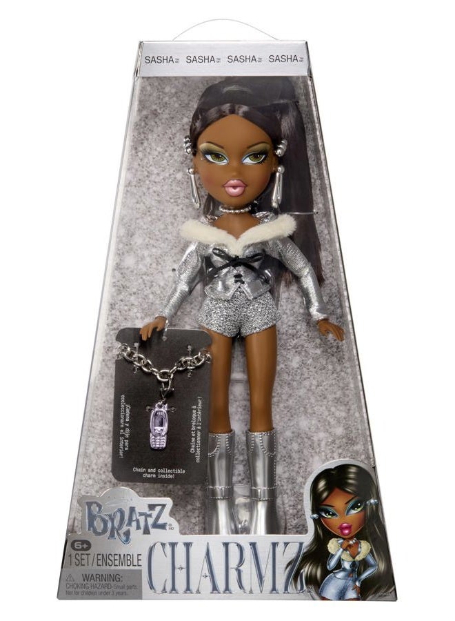 BRATZ دمية ساشا من تشارمز فاشن مع سوار تعويذات قابل للتجميع - Image 1