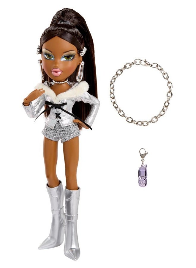 BRATZ دمية ساشا من تشارمز فاشن مع سوار تعويذات قابل للتجميع - Image 2