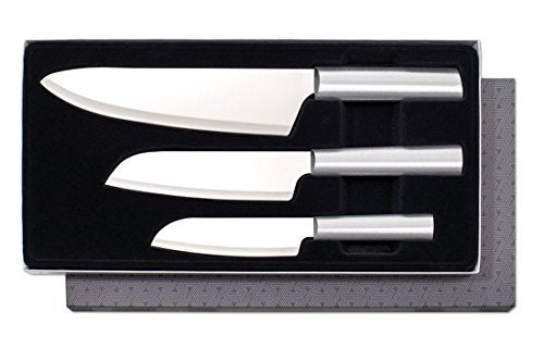 Rada Cutlery 3-Piece Chef Select Knife Gift Set, Silver Handles - Image 1