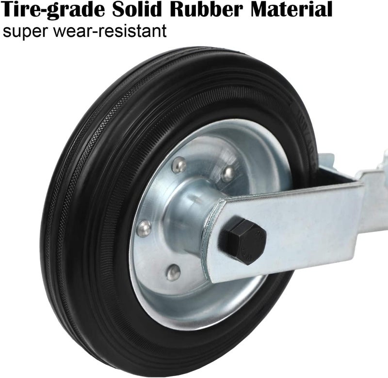MOFEEZ Gate Wheel for Metal Swing Gate with 1-5/8" Thru 2" Gate Frames, Gate Support Wheel for Chain Link Fence (Set of 2) - Image 3