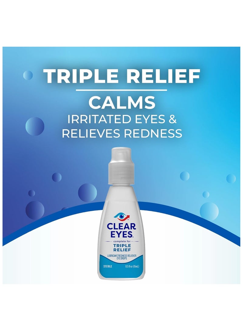 كلير آيز قطرة عين شفافة لتخفيف الألم ثلاثي المفعول 15 مل - Image 4