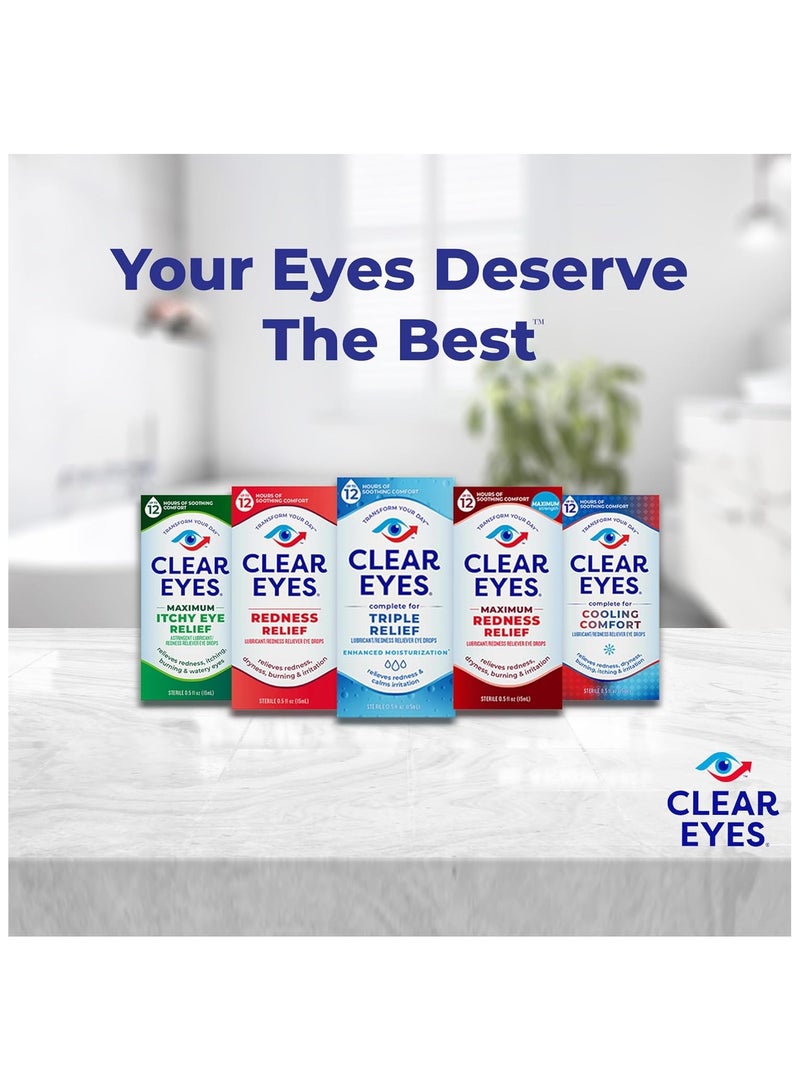 كلير آيز قطرة عين شفافة لتخفيف الألم ثلاثي المفعول 15 مل - Image 5