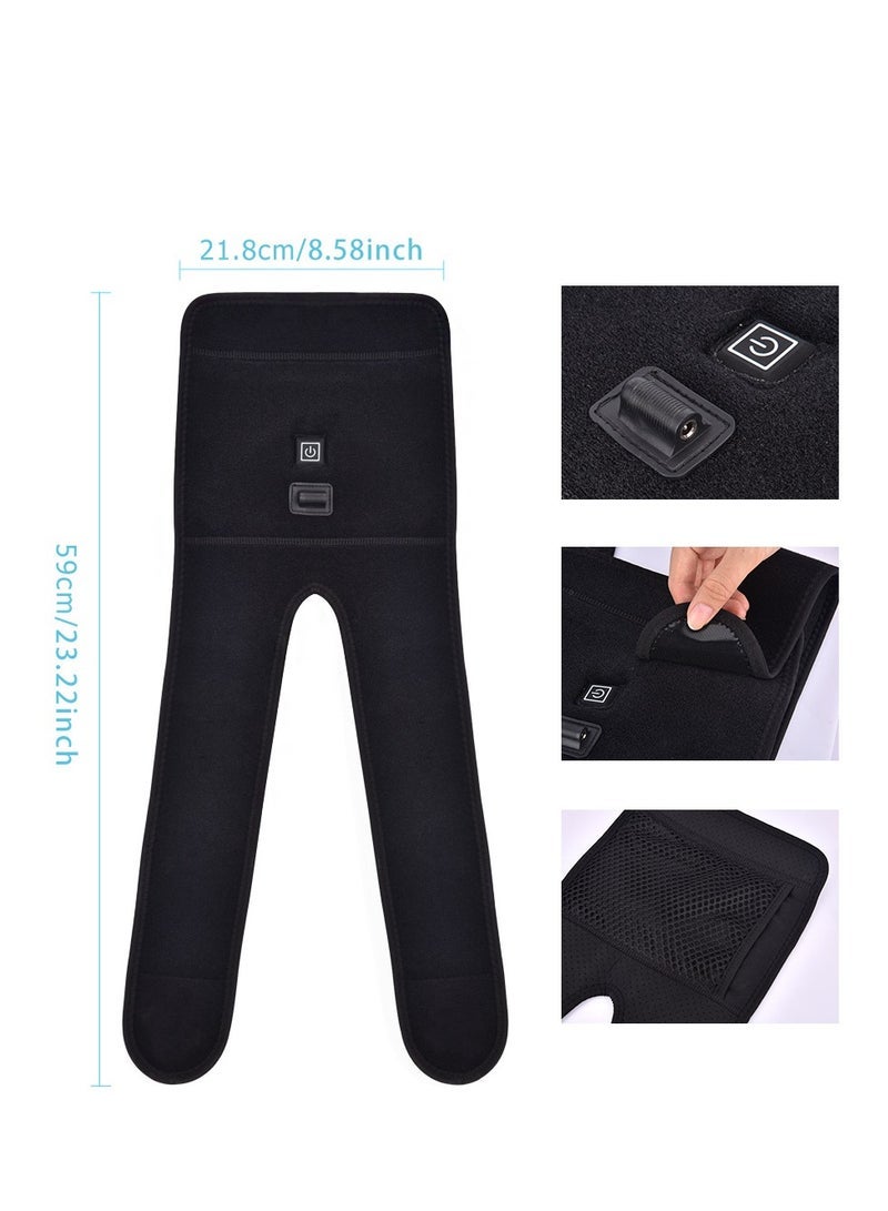 general Heating Knee Pad Electric Heated Warm Legs Brace Wrap Adjustable Heated Knee Massager for Knee Fatigue 3 Adjustable Temperature Knee Warmer Sleeve for Physiotherapy Rehabilitation - Image 5