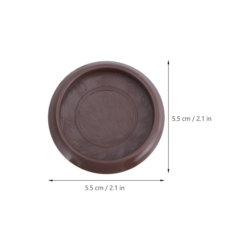 Non Slip Plastic Furniture Caster Cups 10pcs Carpet Floor Protectors For Chair Wheels - Image 3