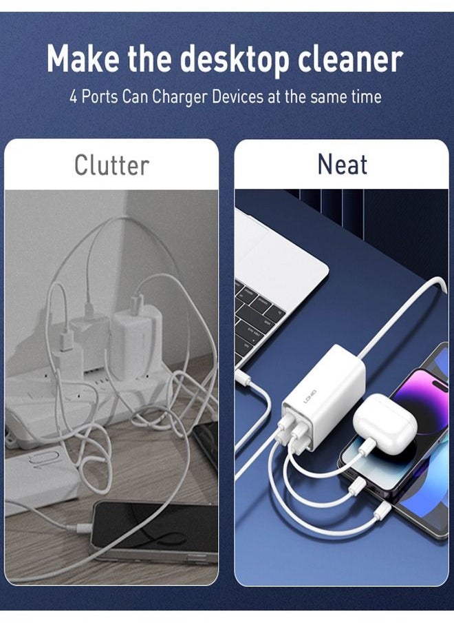 Power Extension Desktop Power Strip & 65W USB C Charger With 2USB-C & 2USB-A Ports Fast Charge For Desktop Power Strip For Laptop/Macbook/Ipad/Camera/Cell Phone 1.5M Cable - pzsku/Z322969C46B88EFD21B90Z/45/_/1691677242/f35a19b6-7095-41cd-8b2f-b1274d0f99c2