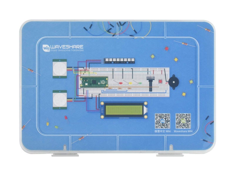 Waveshare مجموعة البداية الأساسية من Waveshare لـ Raspberry Pi Pico مع دروس وموارد غنية، بدء سريع مع Raspberry Pi Pico وبرمجة MicroPython للمبتدئين في Raspberry Pi - Image 5