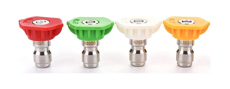 Elephant Pressure Washer Nozzle Tips | Multiple Degrees | 1/4 Inch | Set of 4 | Stainless Steel | PCG-11T - Image 4