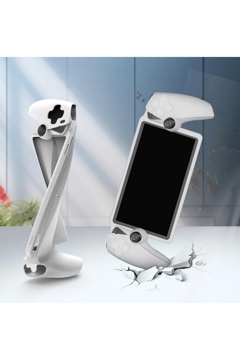 "غطاء سيليكون واقي لحافظة PlayStation المحمولة - مضاد للسقوط والصدمات - غطاء سيليكون لوحدة PS5 المحمولة - حماية كاملة للجسم - لون أبيض" - Image 5