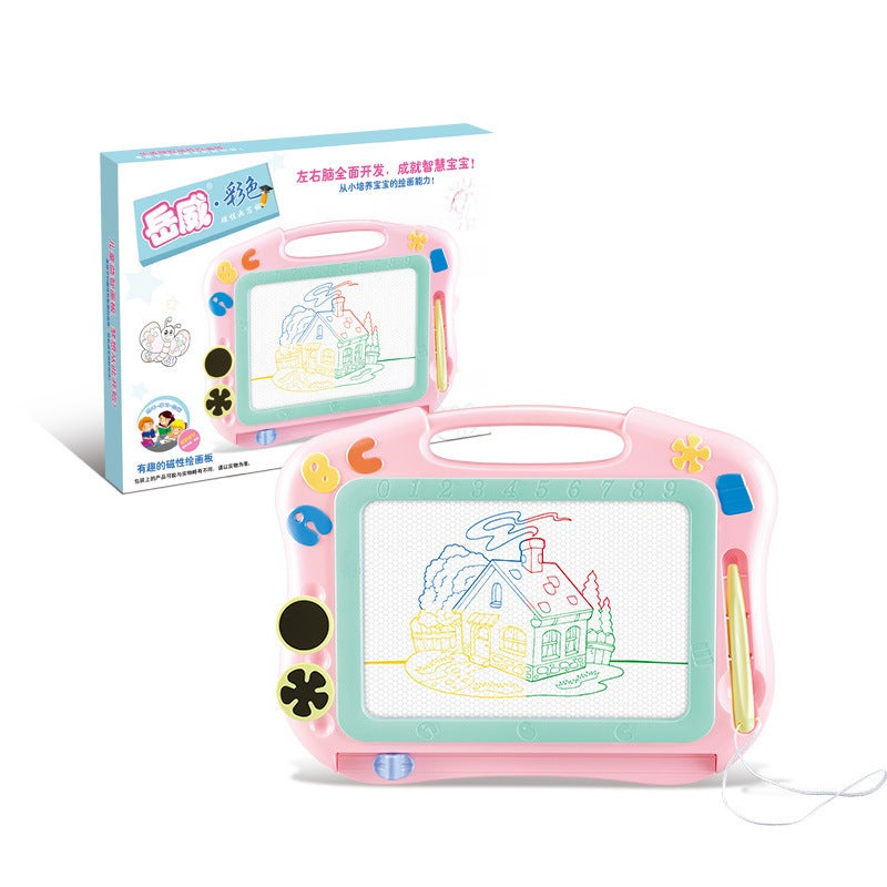 New Year's Gift Children's Magnetic Drawing Board Early Education Thickened Writing Board Painting Show Drawing Board Creative Kindergarten Toys(175B Pink English Packaging Writing Board) - Image 2