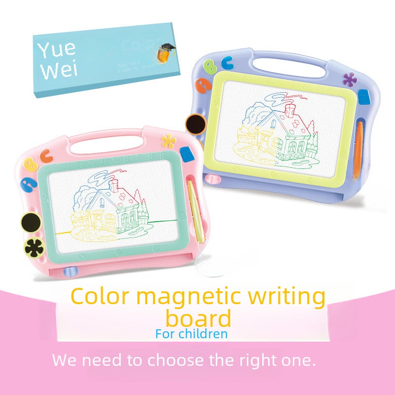 New Year's Gift Children's Magnetic Drawing Board Early Education Thickened Writing Board Painting Show Drawing Board Creative Kindergarten Toys(175B Pink English Packaging Writing Board) - Image 3