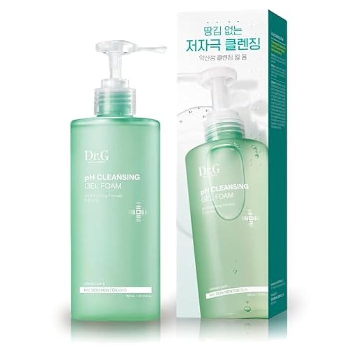 Dr. G Dr.G pH Cleansing Gel Foam - Everyday Gentle Face Cleanser for All Skin Types - pH-Balanced - Hydrating - Deep Pore Cleansing - Safe for Daily Use on Sensitive Skin - Korean Skincare - 10.14 fl oz - Image 1