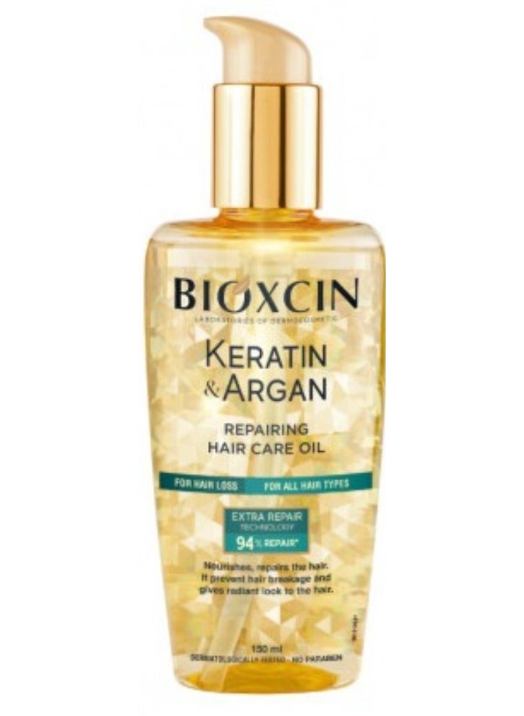 بيوكسين زيت الشعر  بالكيراتين والأجران لإصلاح الشعر 150مل - Image 2