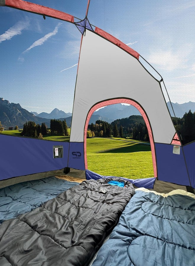CAMPROS CP 4 Person Tents for Camping with Rainfly, Waterproof Dome Camping Tent Easy Set Up, Portable Family Tent with Large Mesh Window & Carry Bag for Outdoor Hiking - Image 3