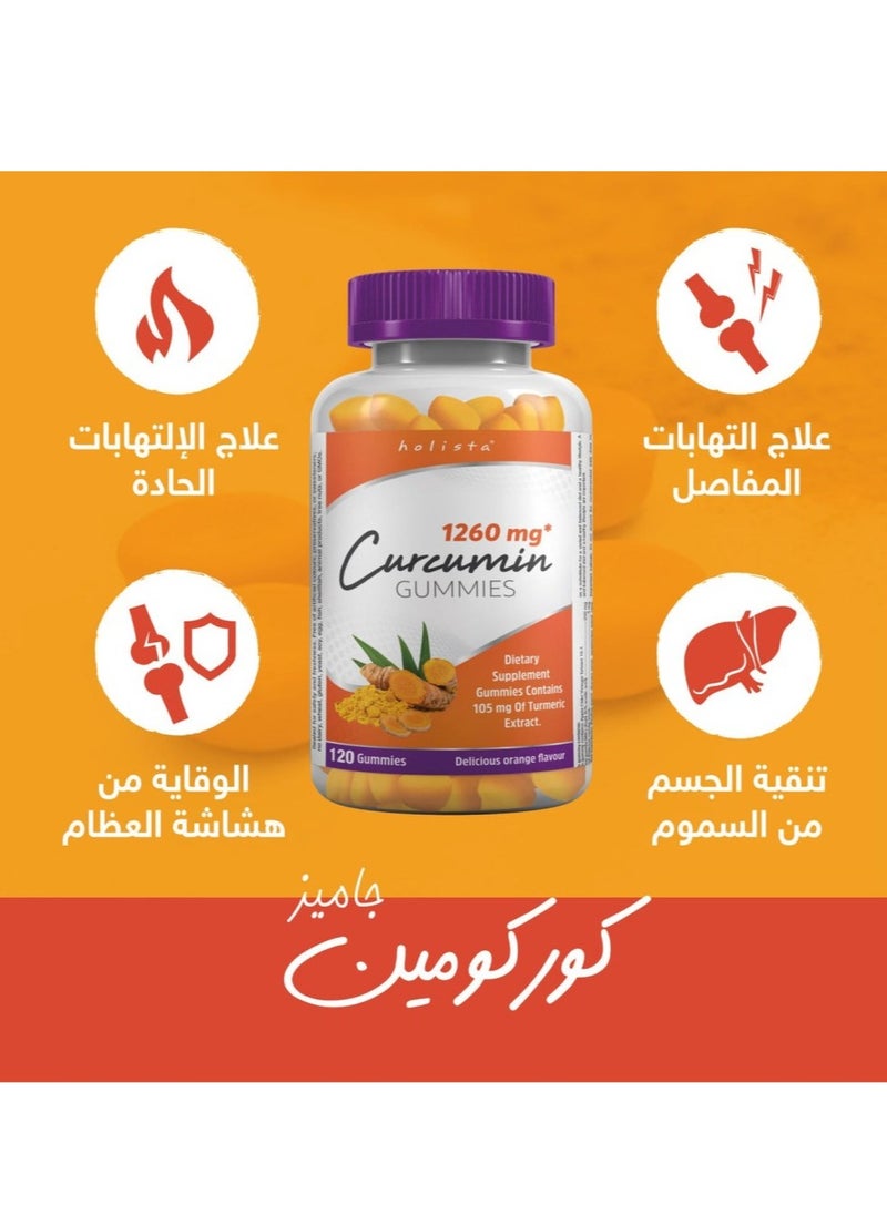Holista - Holista Curcumin 1260 Mg 120 Gummies - Image 1