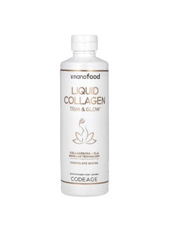 Codeage Codeage, Nanofood, Liquid Collagen, Trim & Glow, Chocolate Mocha, 15.22 fl oz (450 ml)  - Image 1