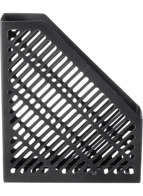 Black plastic file holder for home and office