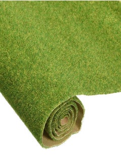MECCANIXITY MECCANIXITY Artificial Model Grass Mat 13.8" x 39" Yellow Green Realistic Fake Turf for Garden Lawn Decoration Model  - Image 3
