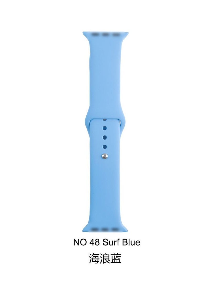 Apple Watch Band 41mm 40mm 38mm Soft Silicone Sport Band Replacement Wrist Strap Compatible for iWatch Apple Watch Series 7/SE/6/5/4/3/2/1 (41mm/40mm/38mm) - Image 2