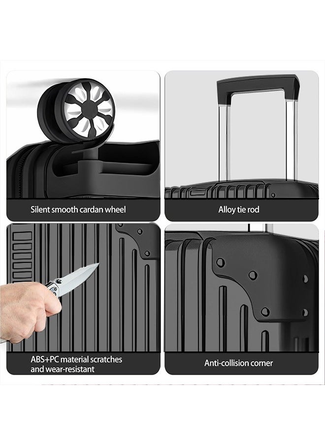 Luggage Set, 3-piece (20/24/28)" Suitcases with Universal Wheels PC+ABS Durable Hardshell Luggage Clearance Price