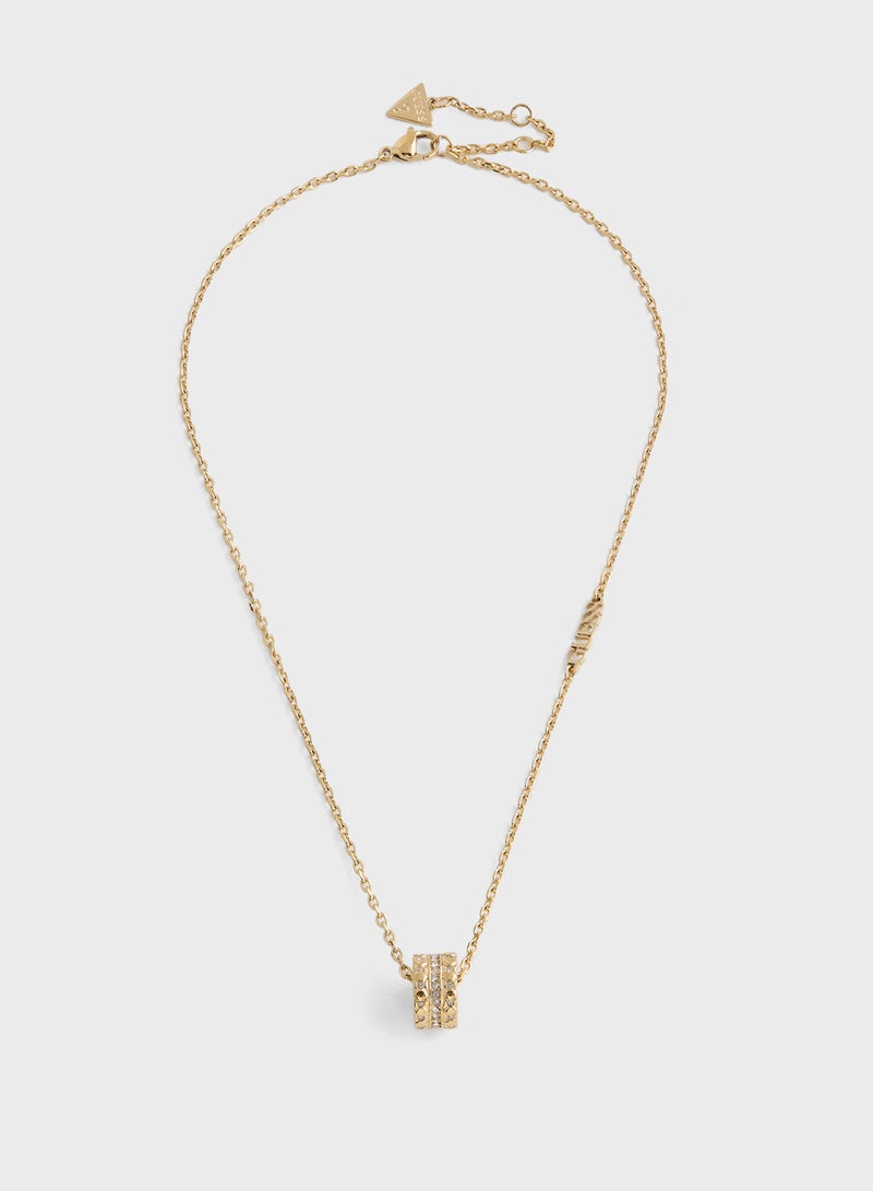 GUESS Pendent Drop Detail Long Necklace  - Image 1