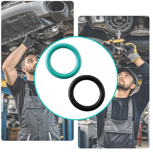 Gosknor 8 Pack M29517 Oil Pump Pickup Tube O-Ring Seals for LS Engines, 4 Green Fluororubber O Ring & 4 Black Nitrile Rubber Engine Oil Pickup Tube Gasket Kit for LS Engines1997-2013 - Image 5