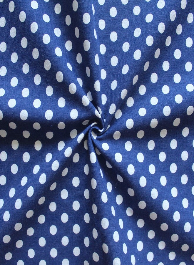 AIRWILL Cotton Polka Dot Printed Free Size Apron with Center Pocket, Adjustable Buckle on Top and Long Straps (Blue,Pink, Pack of 2) - Image 2