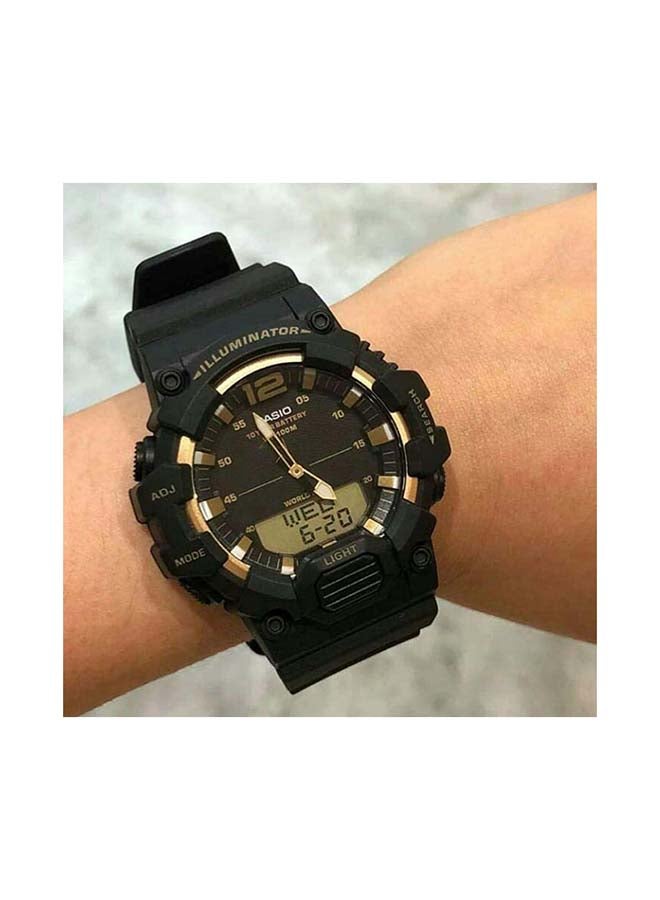 كاسيو ساعة يد رقمية وبعقارب من سلسلة يوث طراز HDC-700-9AV - قياس 49 مم - لون أسود رجال - Image 4