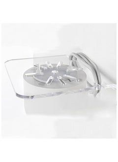 XiuWoo Acrylic Small Wall Shelf Set of 3 for Speakers, Toys, Universal Adhesive Shelf Easy to Install No Drill, with Cable Clips, Clear  - Image 4