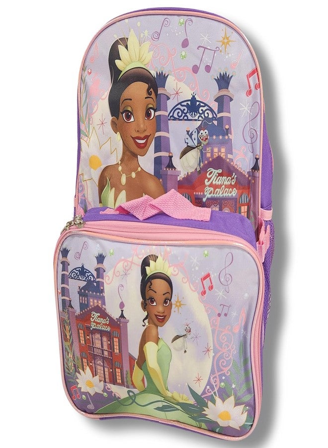 روز حقيبة ظهر للبنات من روز برينسيس تيانا، مقاس كامل 16 بوصة، مع صندوق غداء قابل للفصل - Image 2