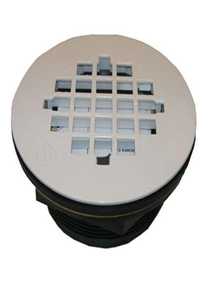 LASCO 03-1251 Shower Drain for Fiberglass Shower Stalls And Pans, White Finish