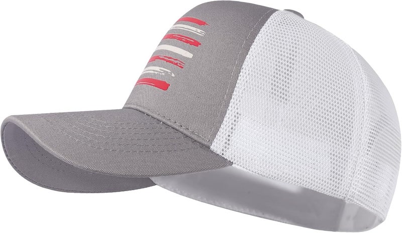 VIONLAN Baseball Cap American Flag Trucker Hat for Men Women 3D Embossed Logo Adjustable Outdoor Mesh Snapback Hat - Image 5