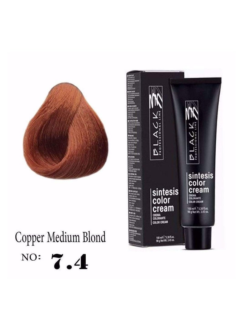 Black كريم لون أسود سينتيسيس نحاسي أشقر متوسط 7.4