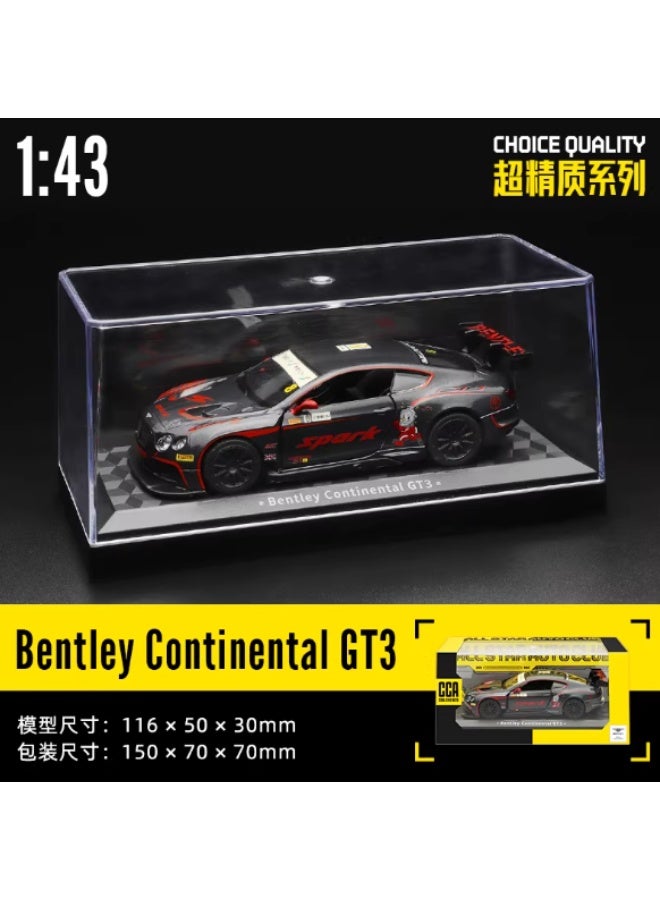 نموذج سيارة بنتلي كونتيننتال GT3 بمقياس 1:43 مصنوع من معدن الزنك مع صندوق عرض أكريليكي - Image 1