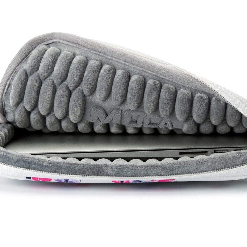 Moca Bag Sleeve for 13 13.3 inch MacBook Air Pro Retina 13 13.3 inch a1466 a1369 a1502 MacBook 13 13.3 inch Sleeve Bag Cover (Pink Flower, 13.3 inch MacBook/Laptops) - Image 2