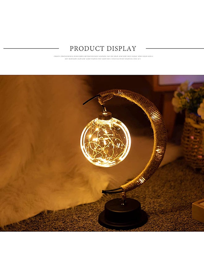 O Ozone ضوء الليل LED قمر عيد مبارك، مصباح قمر معلق، مصباح قمري مسحور، أضواء قمر LED لغرفة النوم، زينة رمضان، ديكور منزلي، زينة عيد - Image 2