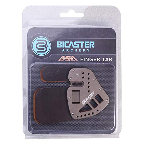 BICASTER Archery Finger Tab Guard Protection Genuine Leather + Aluminum for Tradition Bow Hunting Shooting Arrow (Silver, Large) - Image 5