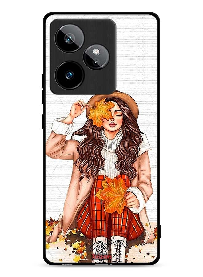 Realme GT 7 5G Protective Case Cover Holding Autumn Leaves Art