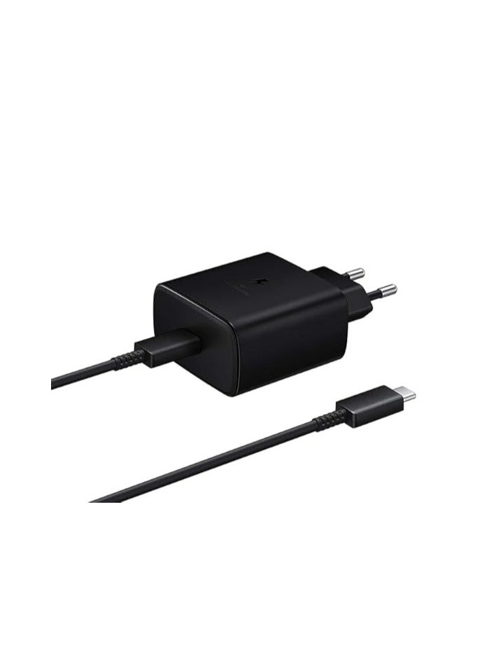 Generic Fast Charger 45W With Type-C To Type-C Cable Compatible With Samsung - Black  - Image 3