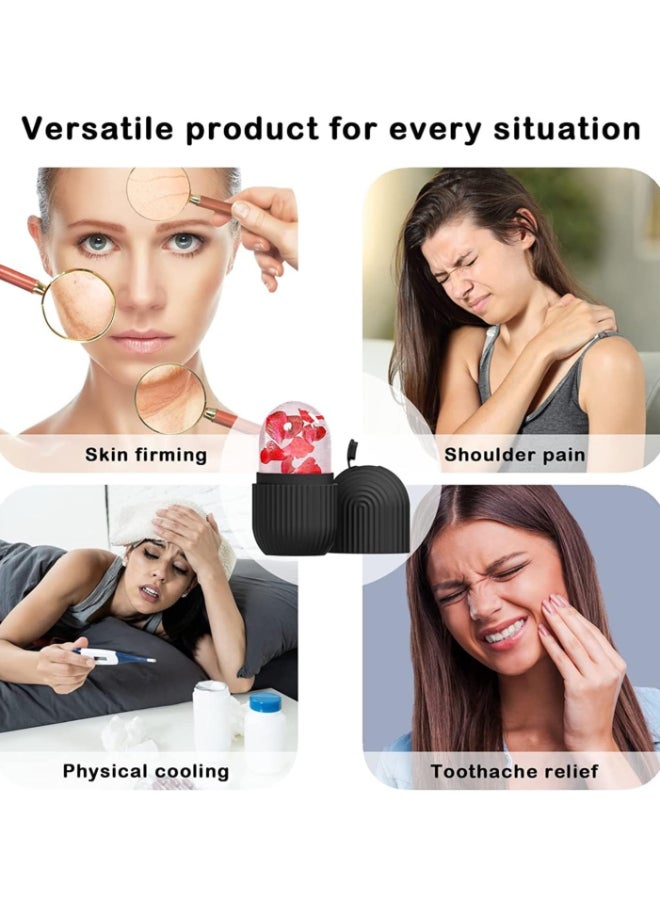 Prime by javaudan Ice Mold Ice Maker for Face with Anti-Leak& Drip System, Contour Cube Ice Roller, Silicone Ice Holder for Face Ice Face Roller Skin Care Tools Gift for Women - Image 2