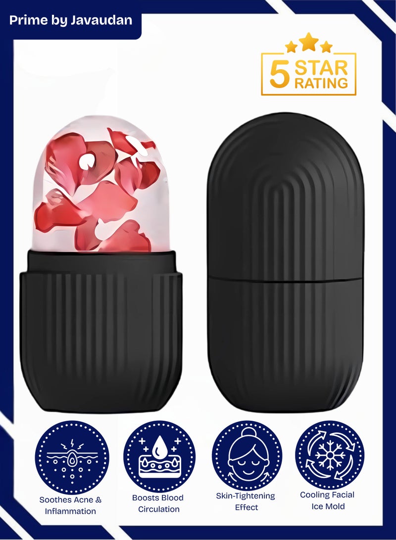 Prime by javaudan Ice Mold Ice Maker for Face with Anti-Leak& Drip System, Contour Cube Ice Roller, Silicone Ice Holder for Face Ice Face Roller Skin Care Tools Gift for Women - Image 1