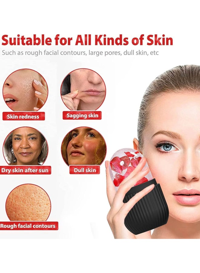 Prime by javaudan Ice Mold Ice Maker for Face with Anti-Leak& Drip System, Contour Cube Ice Roller, Silicone Ice Holder for Face Ice Face Roller Skin Care Tools Gift for Women - Image 4