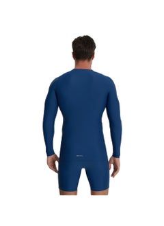 Athlex Men's T-shirt Protect Top L Sapphire, Demix, MOVI-force Compression Fabric, Muscle Support, Raglan Sleeves, Flat Seams for Comfort, Ideal for Football Training  - Image 3