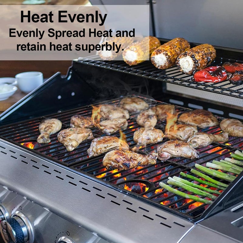 شبكات الشواء لمدافأة Nexgrill (متوفرة في متاجر Home Depot): رقم المنتجات: 720-0830H، 720-0783E، 720-0670C، 1010037؛ قطع استبدال لمدافأة Nexgrill رقم المنتجات: 720-0888، 720-0888N؛ تناسب أيضًا مدافأة Charbroil ذات المدفأة الواحدة أو الثلاث، رقم المنتجات: 463241113، 463446015، G455-0008-W1، 720-0670D. - Image 4