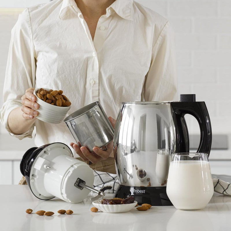 Tribest Tribest SB130 Soyabella Automatic Soy Milk and Nut Milk Maker Machine Stainless Steel LargeSilver  - Image 2