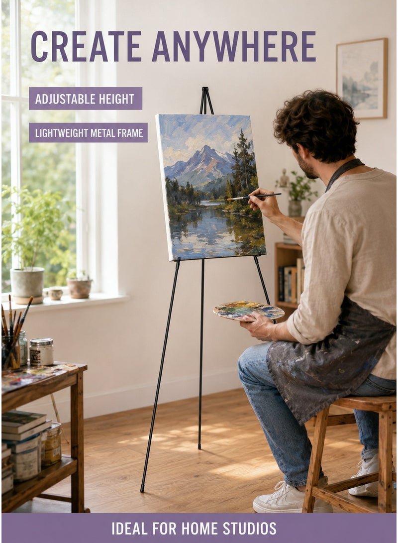 Aluminum alloy easel sketch stand folding telescopic display stand portable - Image 2