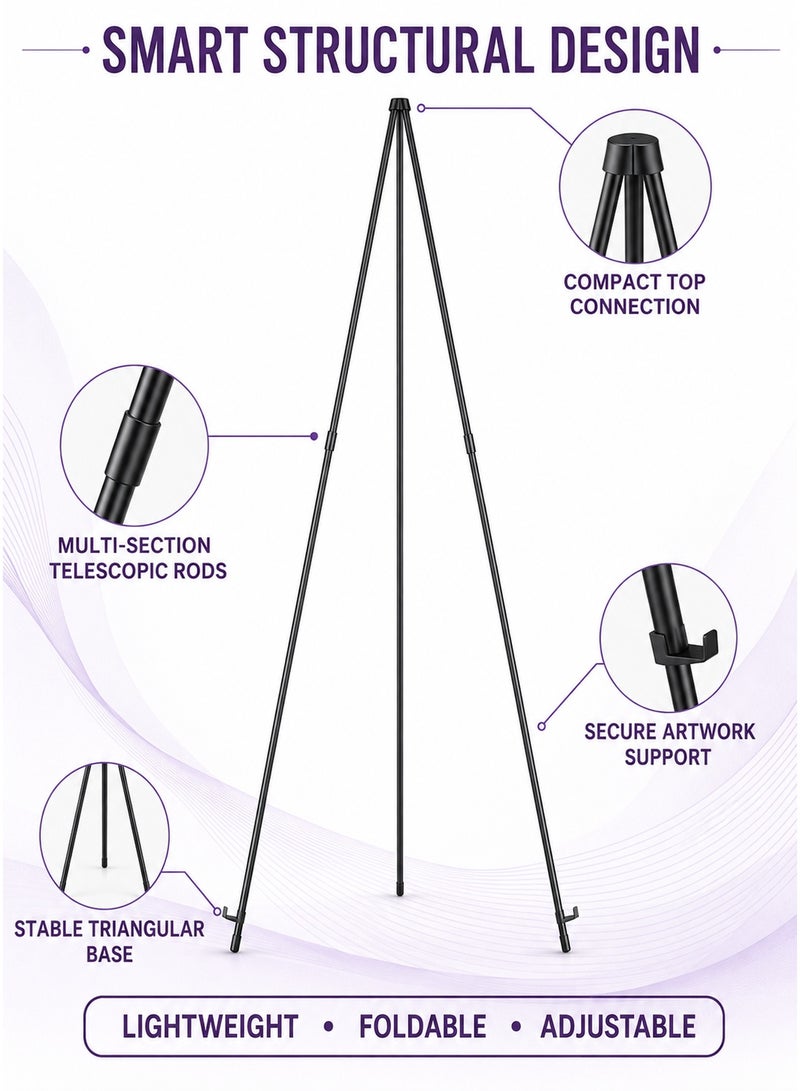 Aluminum alloy easel sketch stand folding telescopic display stand portable - Image 4